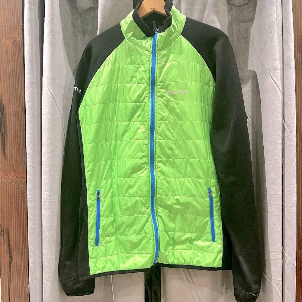 Men's XL MARMOT Variant Puffer Jacket Lime Green - Picture 2 of 3
